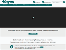 Tablet Screenshot of hayesinc.com